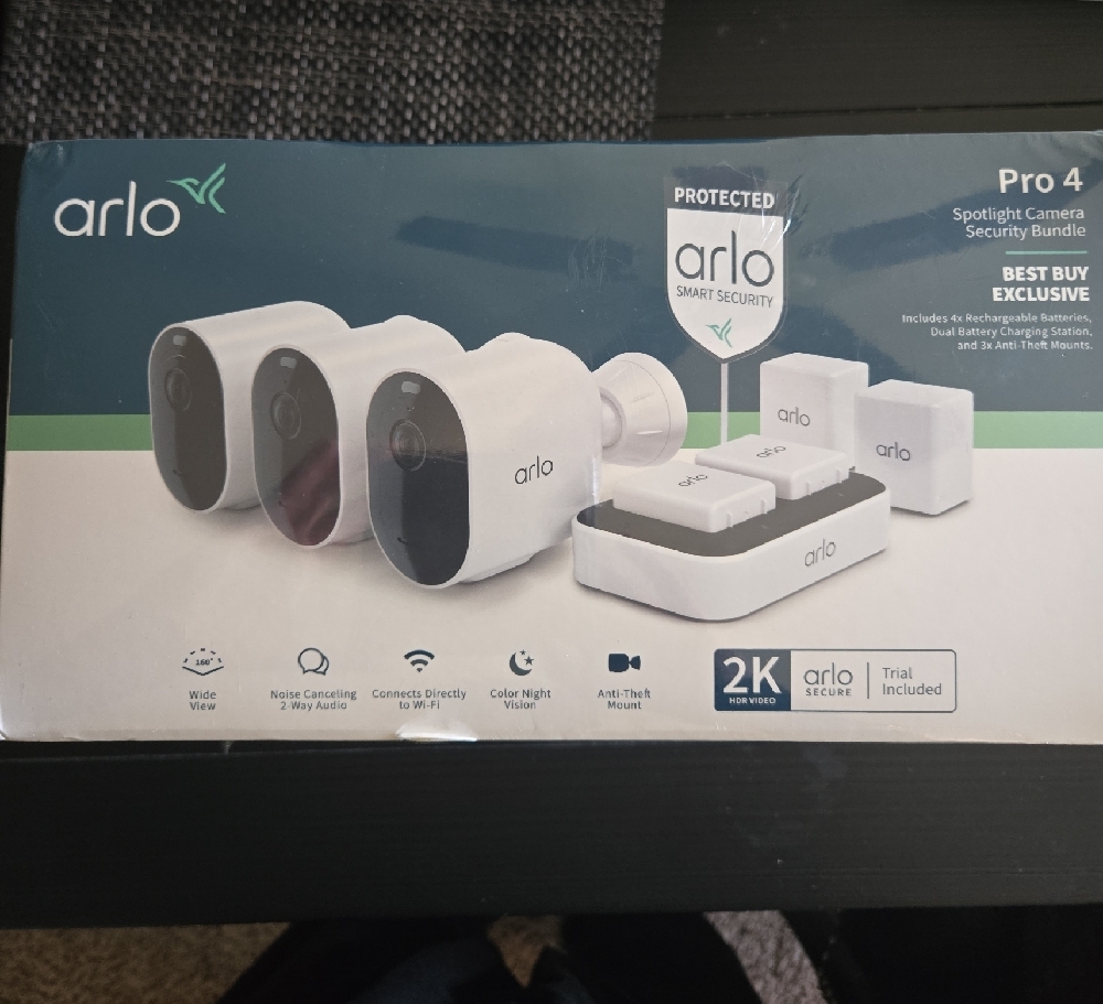 Arlo Pro 4 Security Camera Bundle.